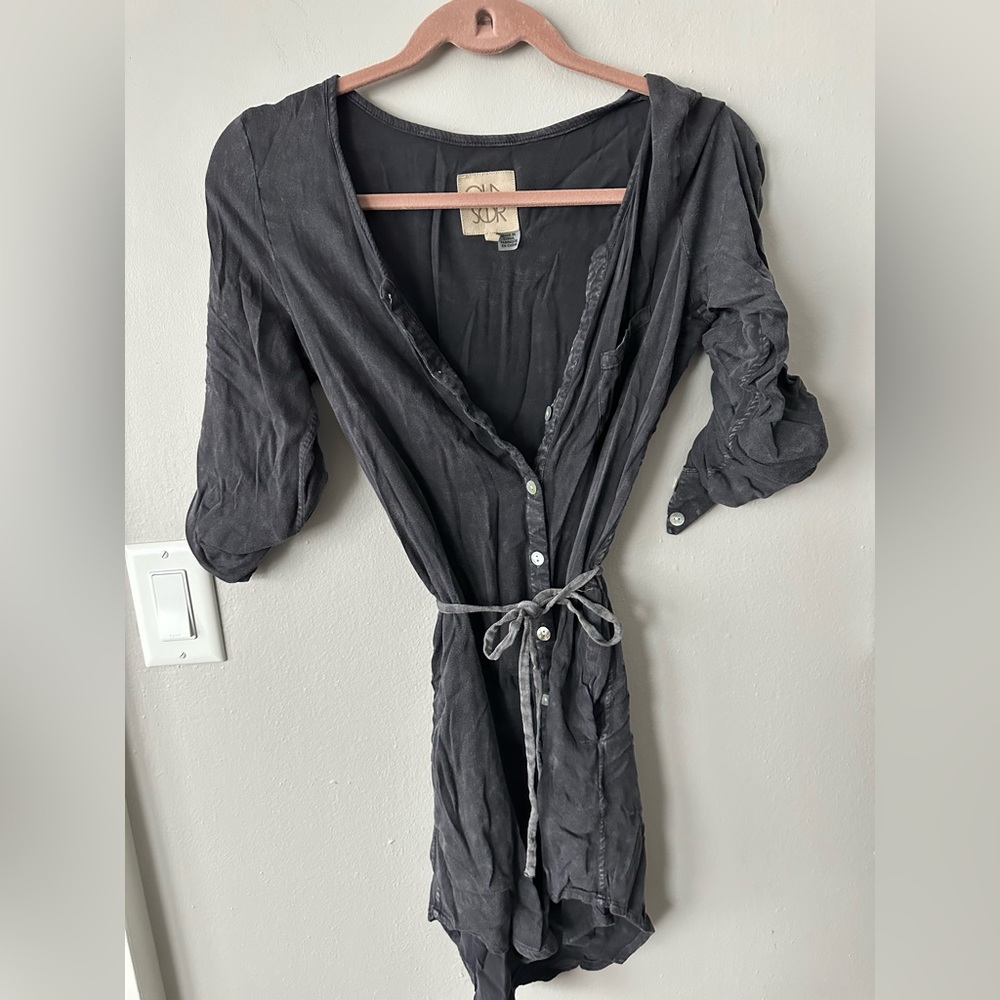 Chaser shirt mini dress